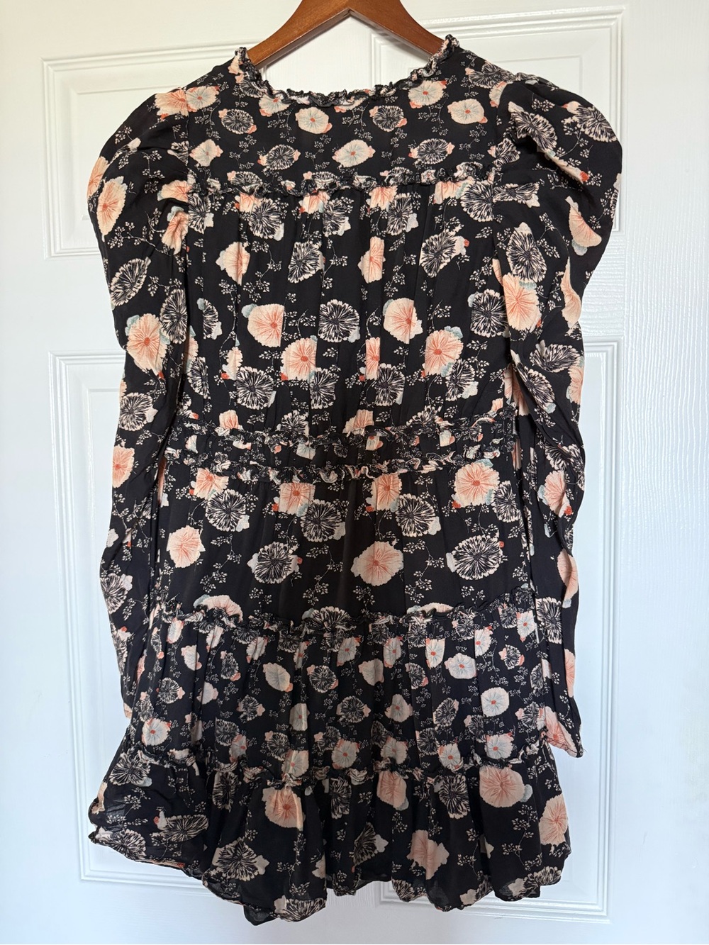 Ulla Johnson Winsor Mini Dress Noir Floral size 8 - Picture 9 of 14